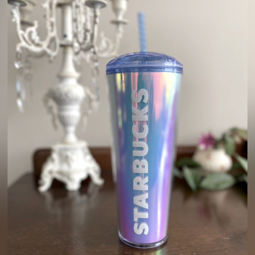 Iridescent Domed Top Starbucks Venti 24 ounce Cup.